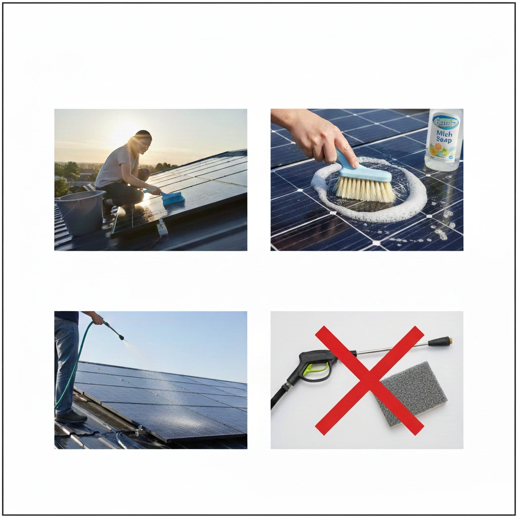 Best way to clean solar panels at home