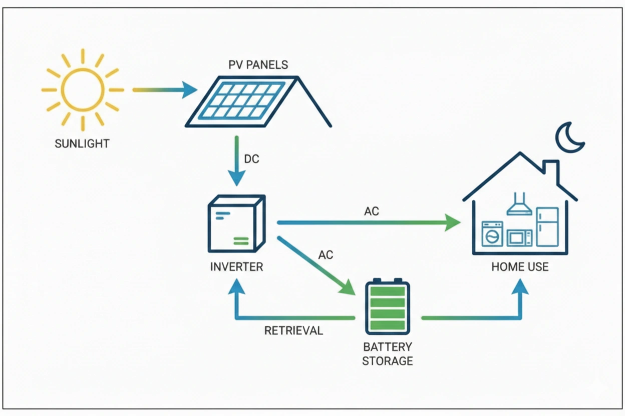 How Solar Energy Storage Works: Step-by-Step
