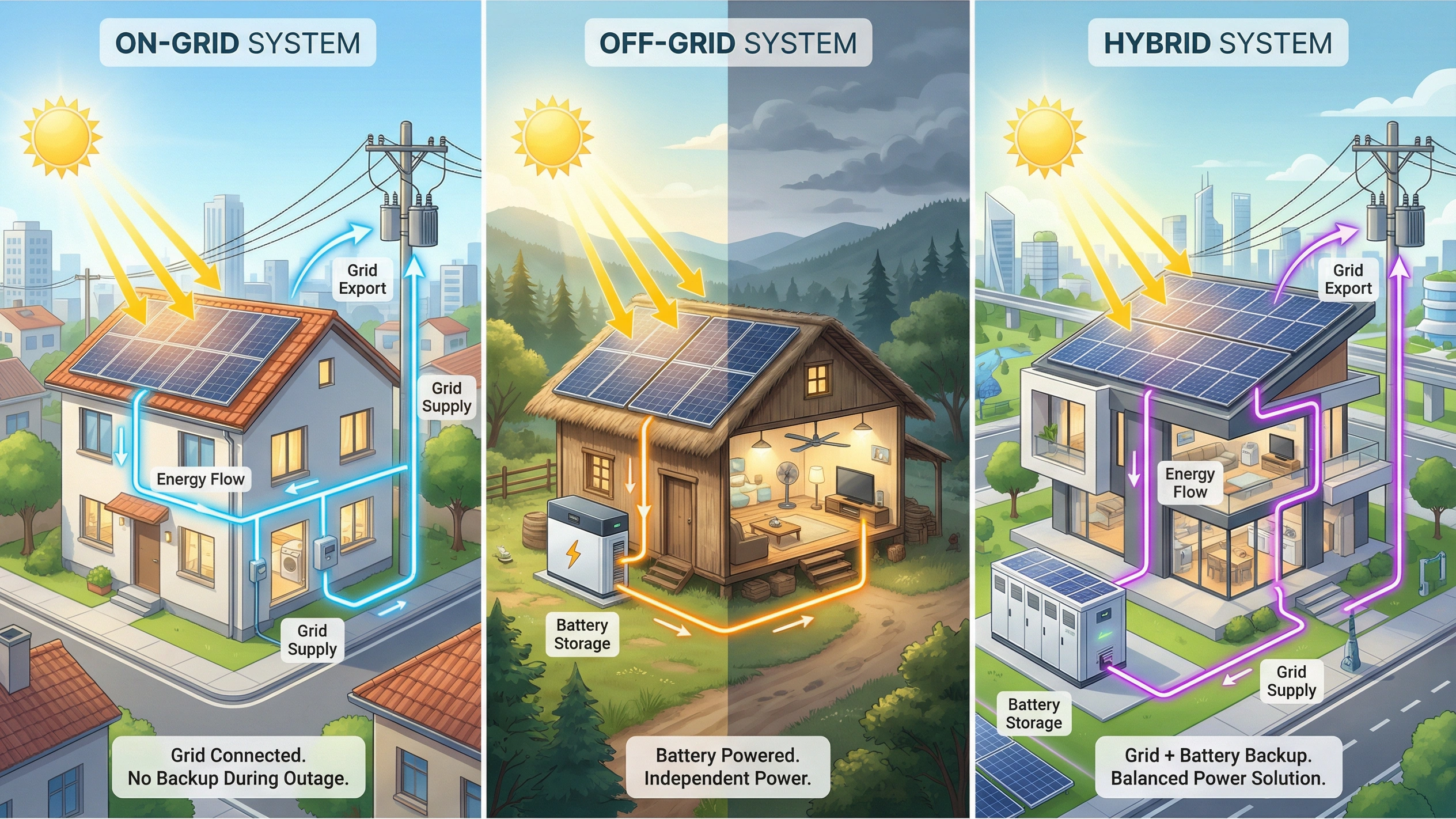Types of Solar Power Setups You Should Know