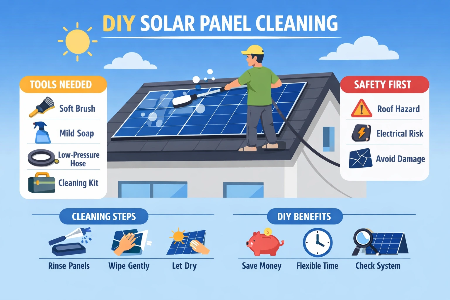 What Is DIY Solar Panel Cleaning