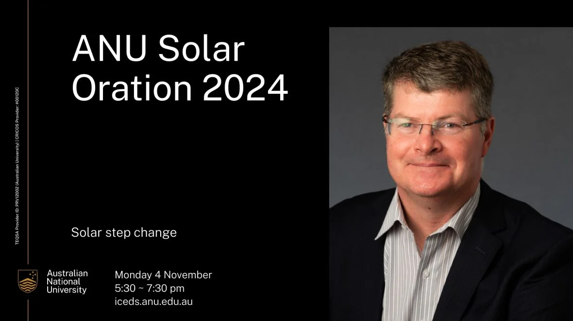 The ANU Solar Oration 2024